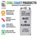 Cool Coast Products | Skinny Slim Beer &amp; Hard Seltzer Coolie Sleeve Joke | Funny Novelty Can Cooler Coolie Huggie | Beer Beverage Holder | Beer Gifts | Quality Insulated Neoprene (American Flag)