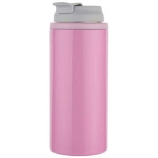 CM Slim Can Cooler Skinny Can Cooler Double-Walled Stainless Steel Insulated Drink Holder with Silicone Can Lid Cover Protector for 12 Oz Seltzer, Energy Drink, Beer, Juice, Soda Can (Pink)