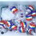 H2O ID BANDS: RAINBOW PRINT 3 PACK REUSABLE ID BANDS PERSONALIZE &amp