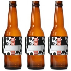 H2O ID BANDS: Introduces BEER ID SKULL PRINT 3 PACK REUSABLE ID BANDS PERSONALIZE &amp