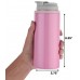 CM Slim Can Cooler Skinny Can Cooler Double-Walled Stainless Steel Insulated Drink Holder with Silicone Can Lid Cover Protector for 12 Oz Seltzer, Energy Drink, Beer, Juice, Soda Can (Pink)