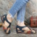 Comfy Arch Support Retro Round Toe Sandals