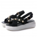 Women's Platform Pearl Stud Sandals