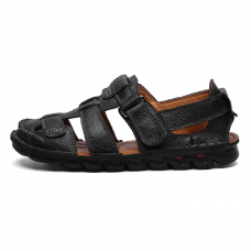 Men's handmade cutout fisherman sandals