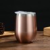 12oz stainless steel U-shaped vacuum flask